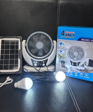 Ventilador recargable de 6 pulgadas con luz led