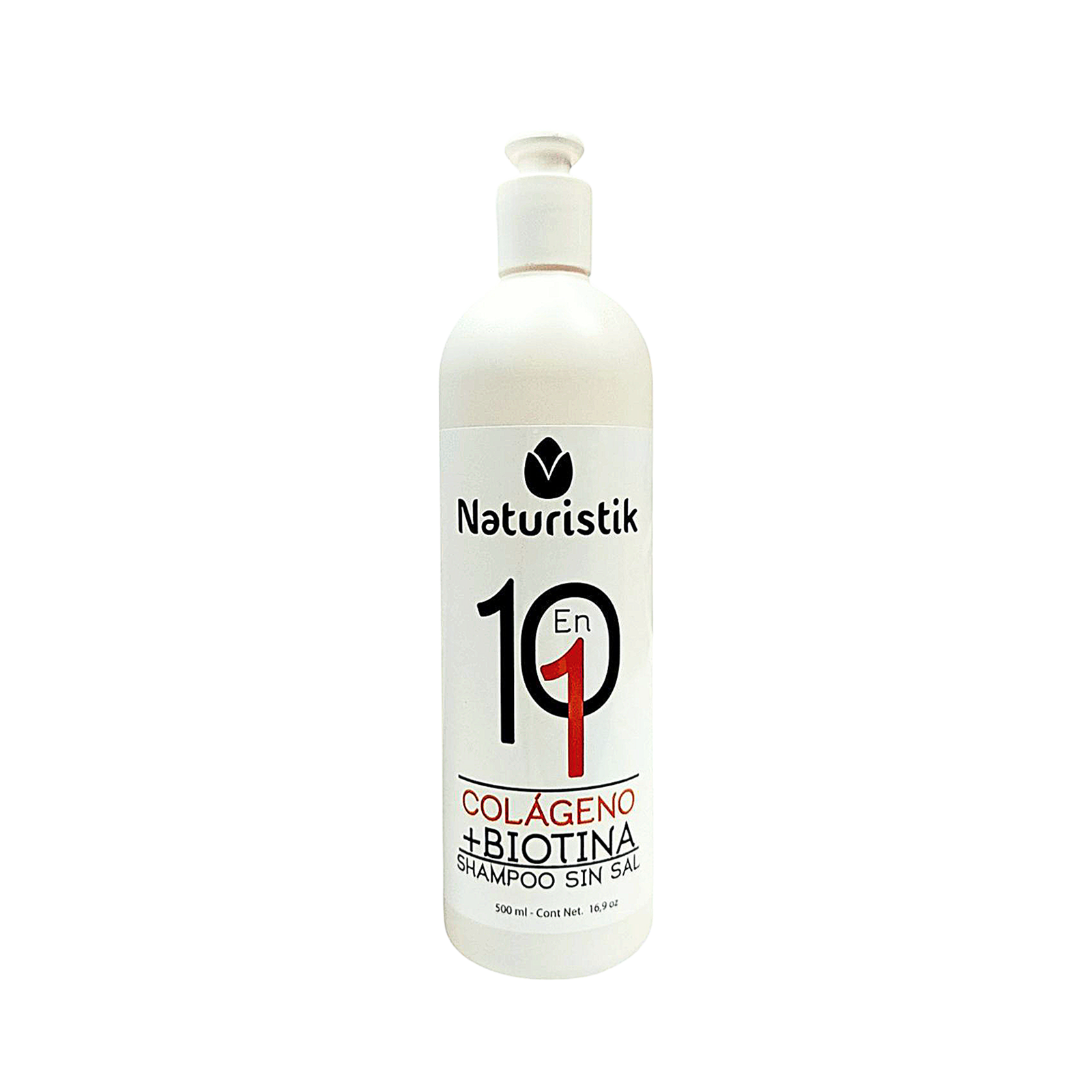 Shampoo Vegano De Colágeno Mas Biotina Naturistik 500 ml 1 Shampoo Vegano De Colágeno Mas Biotina Naturistik 500 ml
