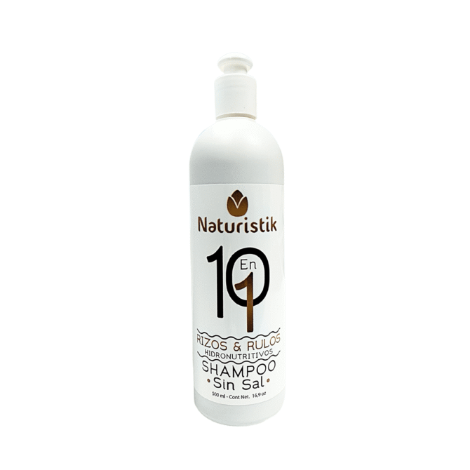 Shampoo Vegano Rizos y Rulos Naturistik 500 ml