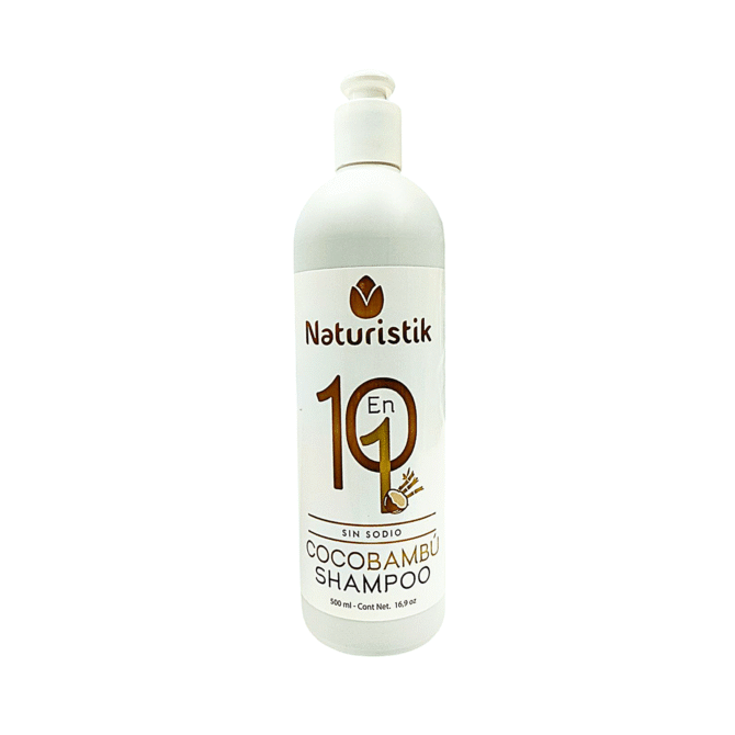 Shampoo Vegano Coco Bambú Naturistik 500 ml