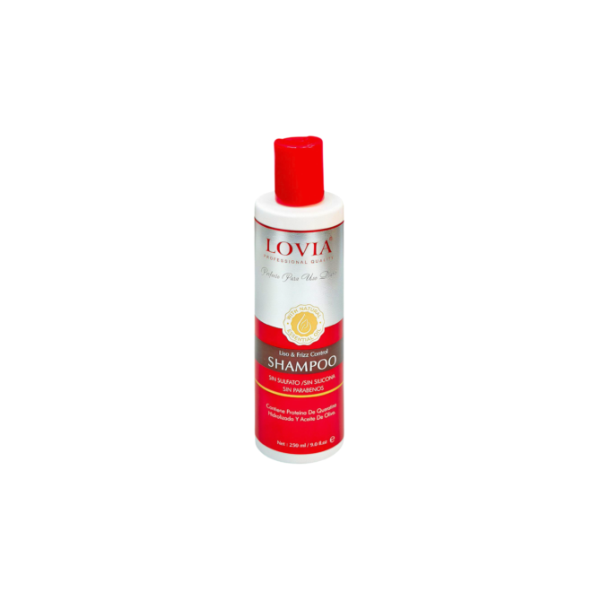 Shampoo Lisso y y frizz control Lovia 250 ml