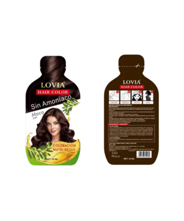 Tinte Shampoo Lovia Moca 20 ml En Sobre