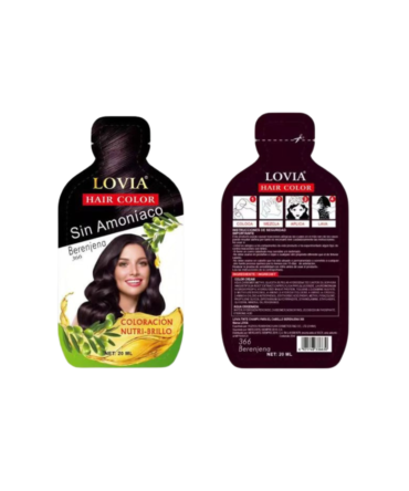 Tinte Shampoo Lovia Berengena 20 ml En Sobre