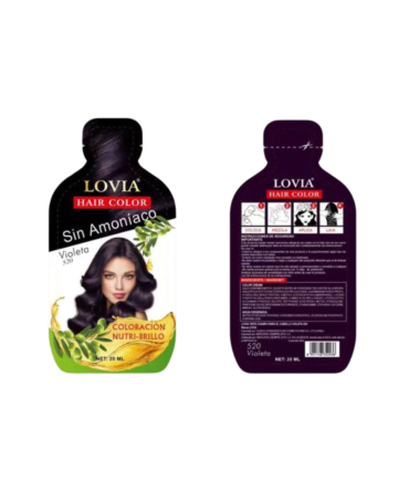 Tinte Shampoo Lovia Violeta 20 ml En Sobre
