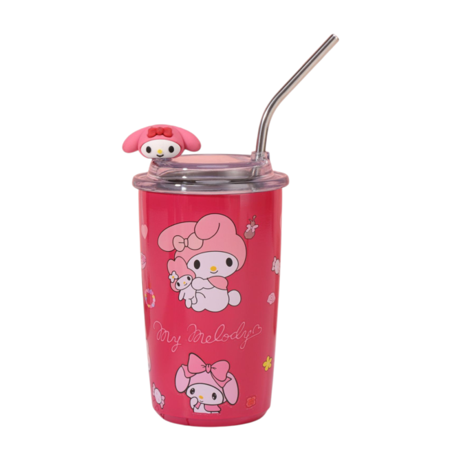 Vaso con pitillo 500 ml personajes animados - Imagen 6