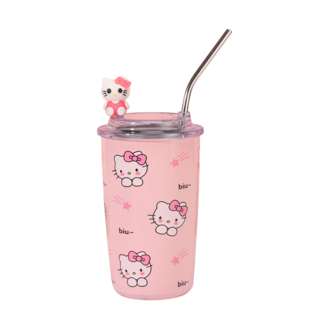 Vaso con pitillo 500 ml personajes animados - Imagen 5