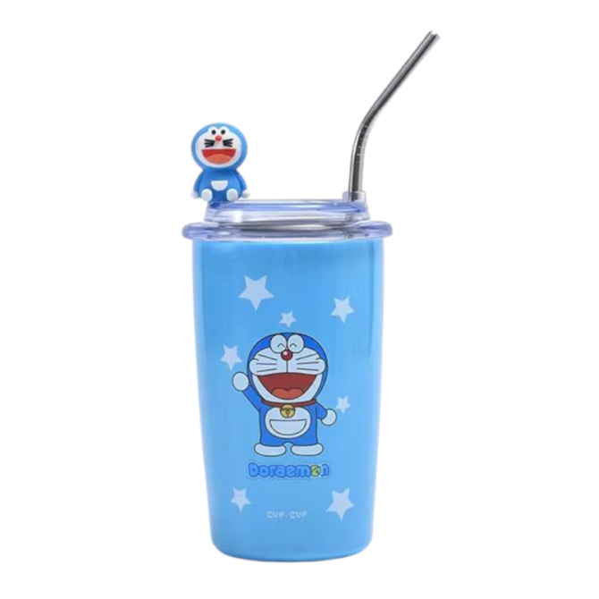 Vaso con pitillo 500 ml personajes animados - Imagen 4
