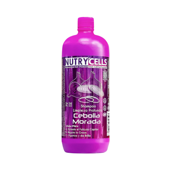 Shampoo Sin Sal Limpieza Profunda Nutrycells De Cebolla Morada 1L