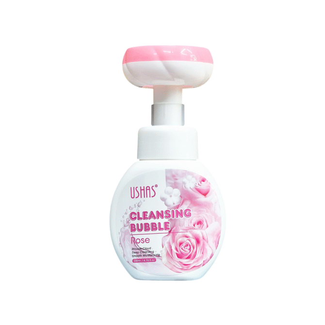 Limpiador Facial De Rosas Con Cepillo Ushas 200 ml