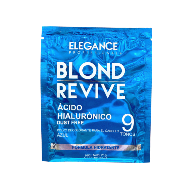 Polvo Decolorante Para El Cabello Azul Ácido Hialurónico Ultra Blond Elegance 45g