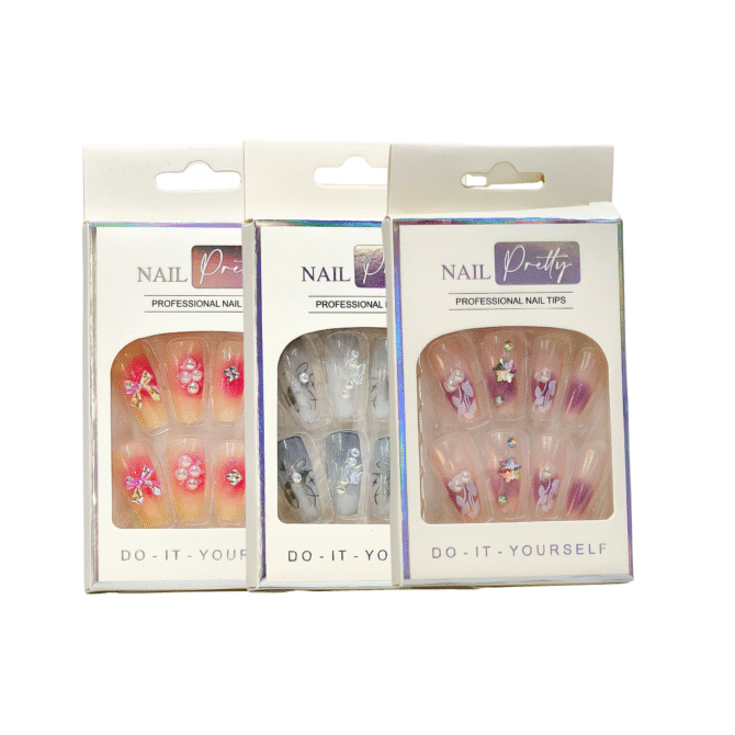 Kit De Uñas Decoradas Nail Pretty