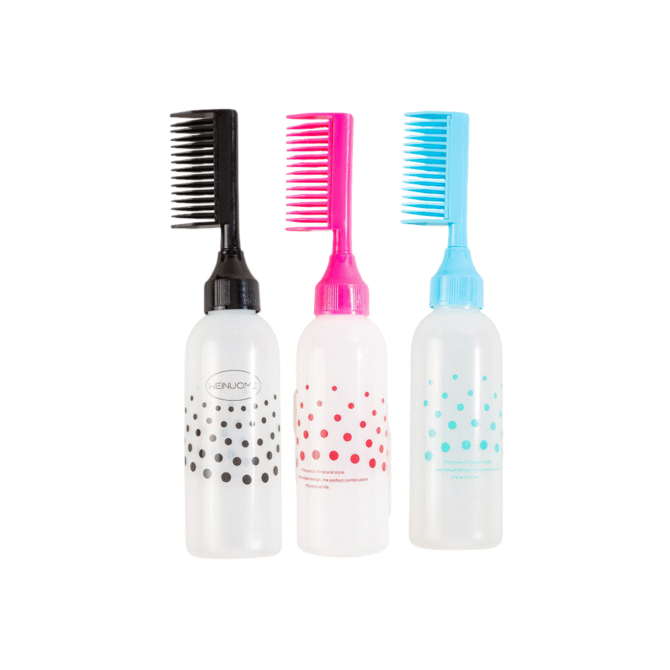 Envase Para Tinte Con Peine