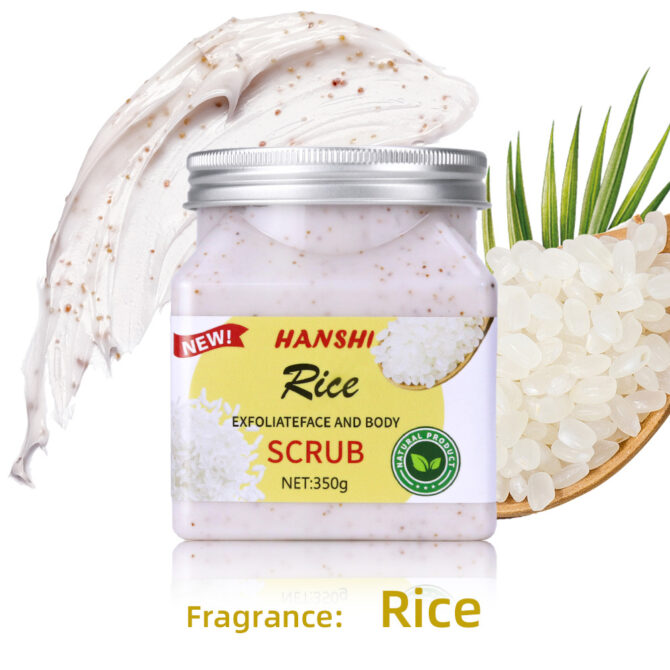 Exfoliante Corporal y Facial De Arroz Hanshi 350 ml