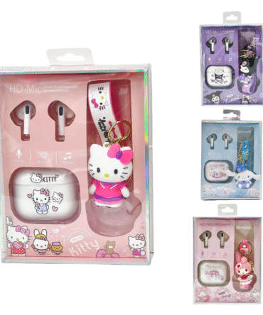 Kit De Sanrio Audífonos Con Llavero