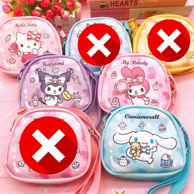 Mini Bolsitos Personajes Sanrio