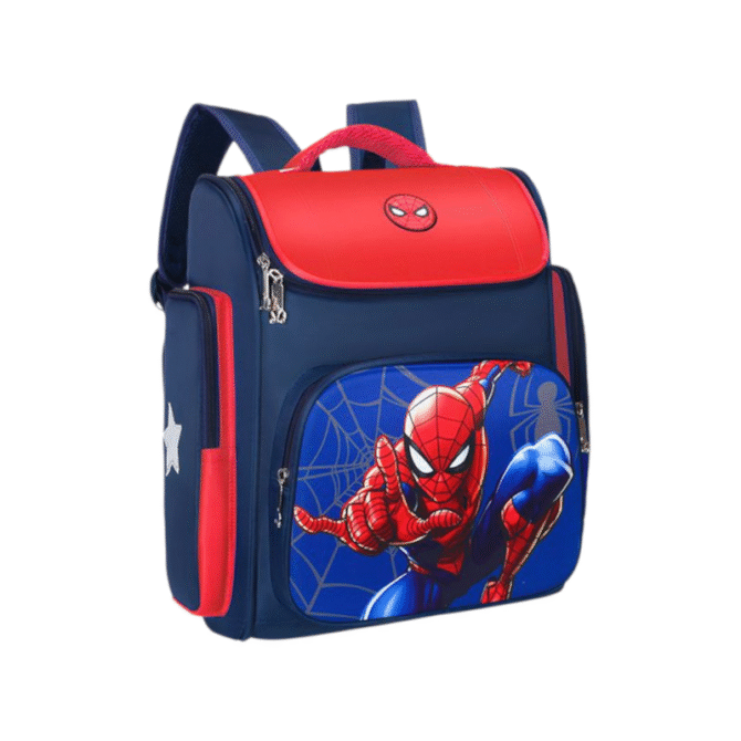 Bolso Escolar Para Niños Hombre Rojo