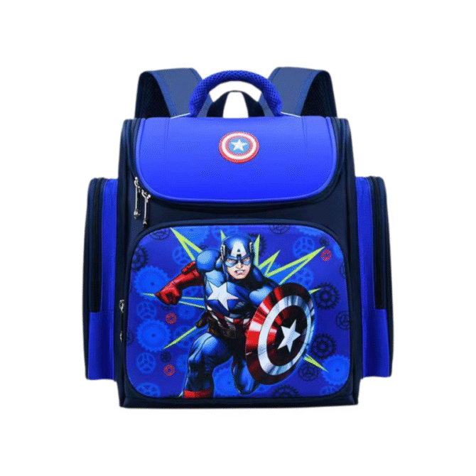 Bolso Escolar Para Niños Capitán América