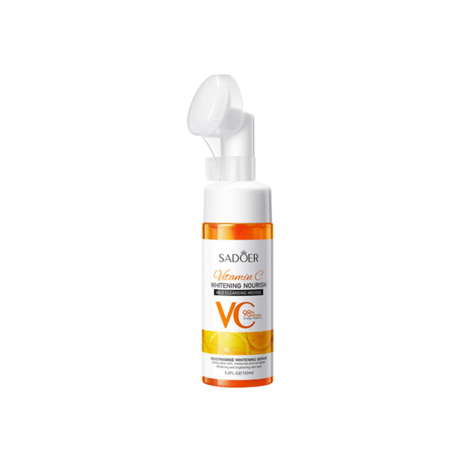 Jabón facial con cepillo Sadoer vitamina C 120 ml