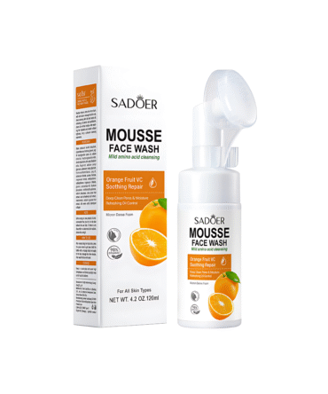 Jabón facial con cepillo Sadoer de naranja 120 ml