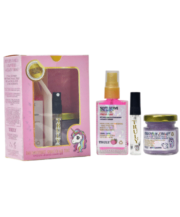 Truly combo pequeño aceite, crema y  perfume con feromonas