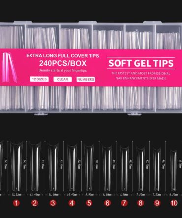Uñas Extra Largas XXL Cuadrada Tipo C 240 Piezas