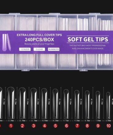 Uñas De Soft Gel Extra Largas XXL Cuadradas Completas 240 Piezas