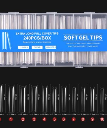 Uñas De Soft Gel Extra Largas XXL Sonrisa Cudradas 240 Piezas