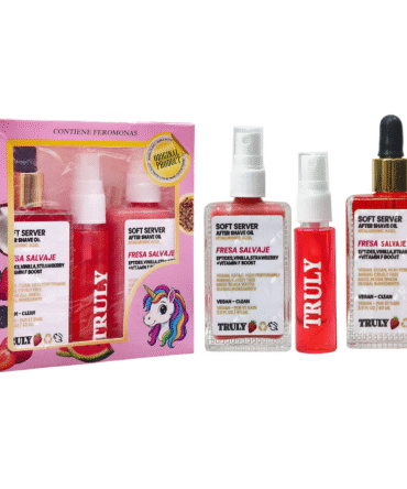 Truly de fresa salvaje en combo crema - aceite - splash