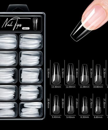 Uñas jelly tips cuadrada con porosidad 100 piezas