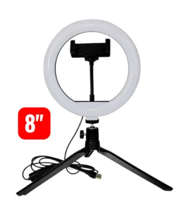 Aro de luz para escritorio 8"