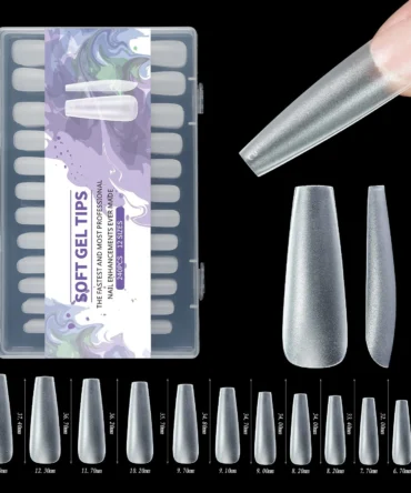 Jelly tips XXL coffin 240 piezas