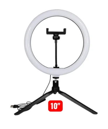 Aro de luz de escritorio 10"
