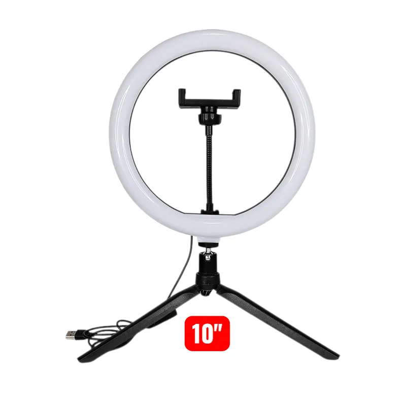 Aro de luz de escritorio 10" 1 Aro de luz de escritorio 10"