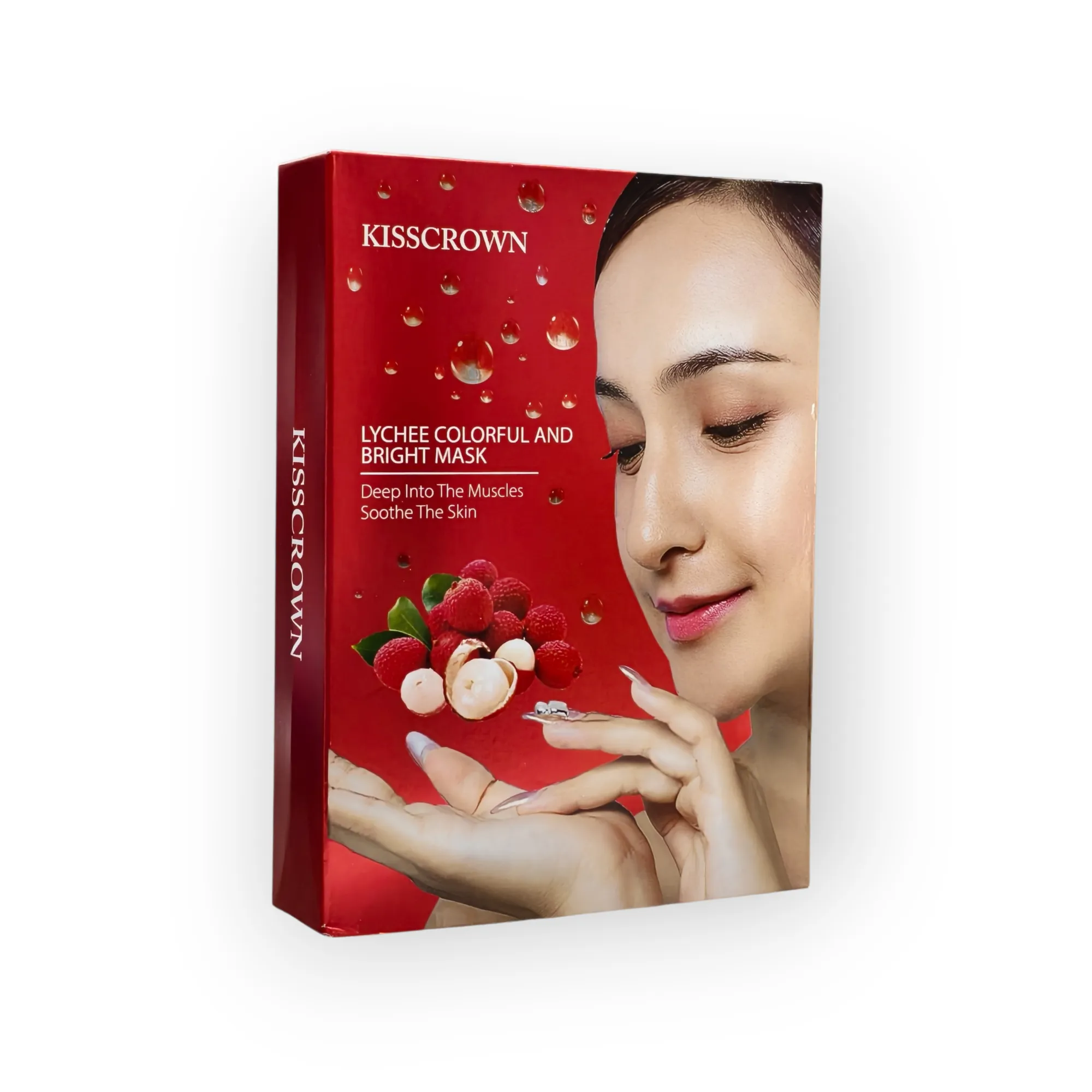 Mascarilla facial kisscrown de lichi colorida 1 Mascarilla facial kisscrown de lichi colorida