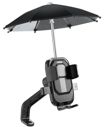 Base Porta Celular Para Moto Con Sombrilla