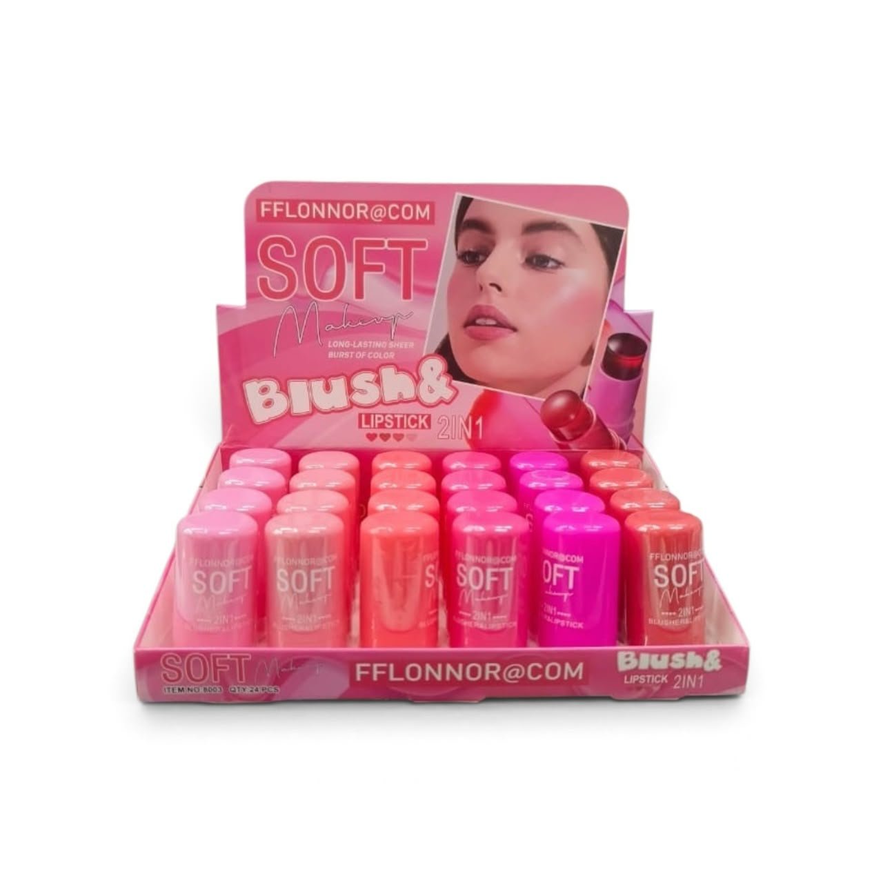 Rubor en gelatina 2 en 1 rubor y labial Soff 1 Rubor en gelatina 2 en 1 rubor y labial Soff