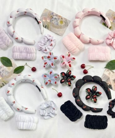 Set de diadema y accesorio para skincare